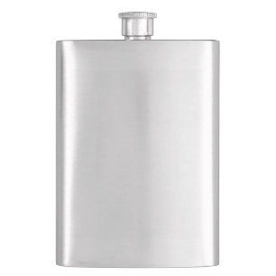 Create your own white personalizable hip flask