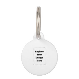 Create Your Own white  Pet Tag