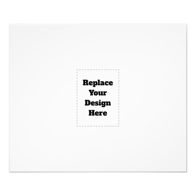 Create Your Own white  Photo Print (Front)