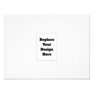 Create Your Own white  Photo Print