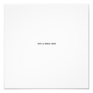 Create Your Own white Photo Print