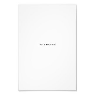 Create Your Own white Photo Print