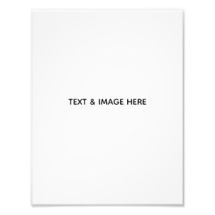 Create Your Own white Photo Print