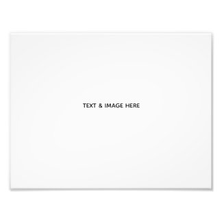 Create Your Own white Photo Print