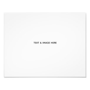 Create Your Own white Photo Print
