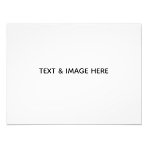 Create Your Own white Photo Print