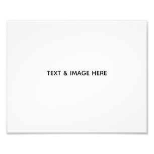 Create Your Own white Photo Print