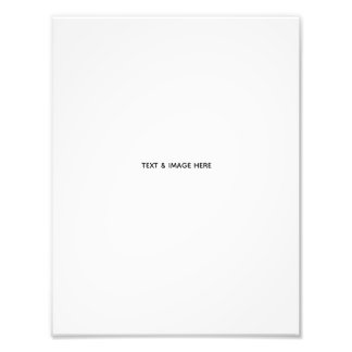 Create Your Own white Photo Print