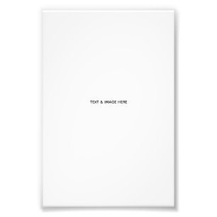 Create Your Own white Photo Print