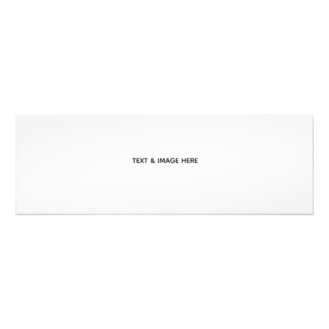 Create Your Own white Photo Print (Front)