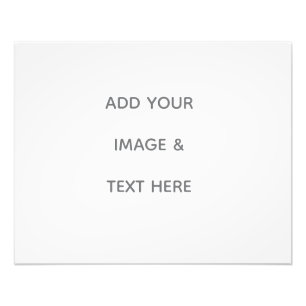 Create Your Own white Photo Print