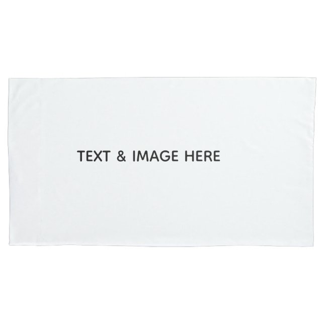 Create Your Own white Pillowcase (Front)
