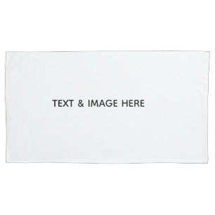 Create Your Own white Pillowcase