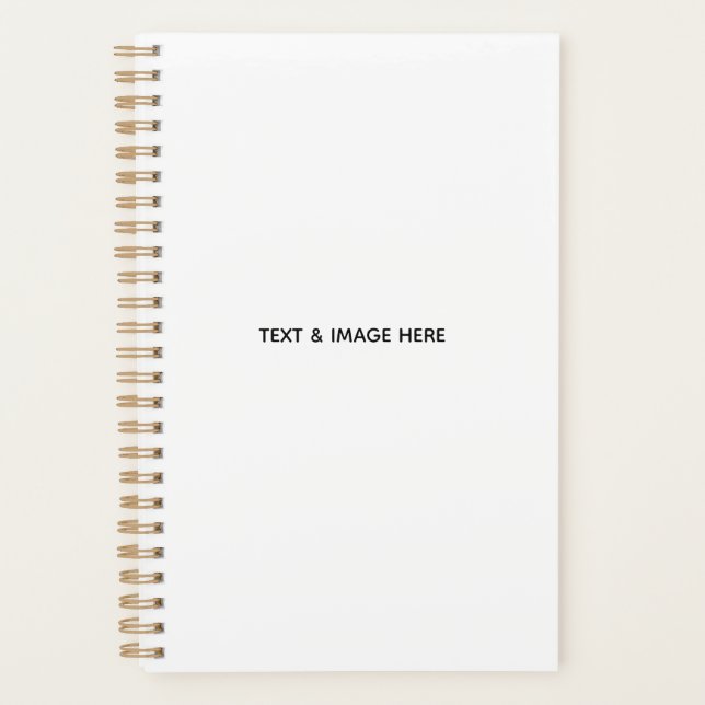 Create Your Own white Planner (Front)