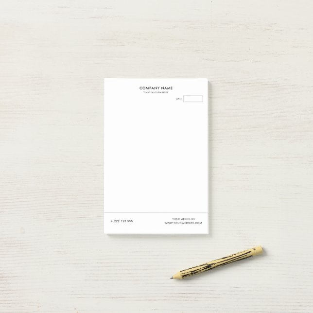 Create Your Own White Post-it Notes (On Desk)