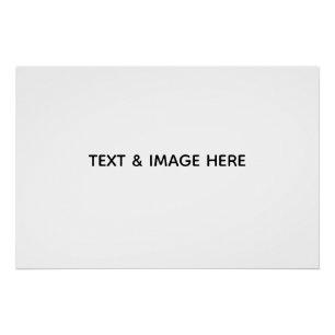 Create Your Own white Poster