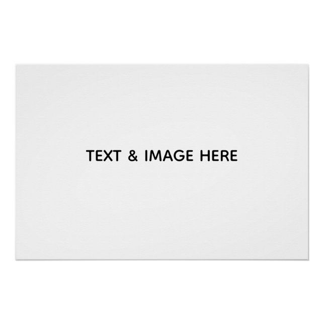 Create Your Own white Poster (Front)