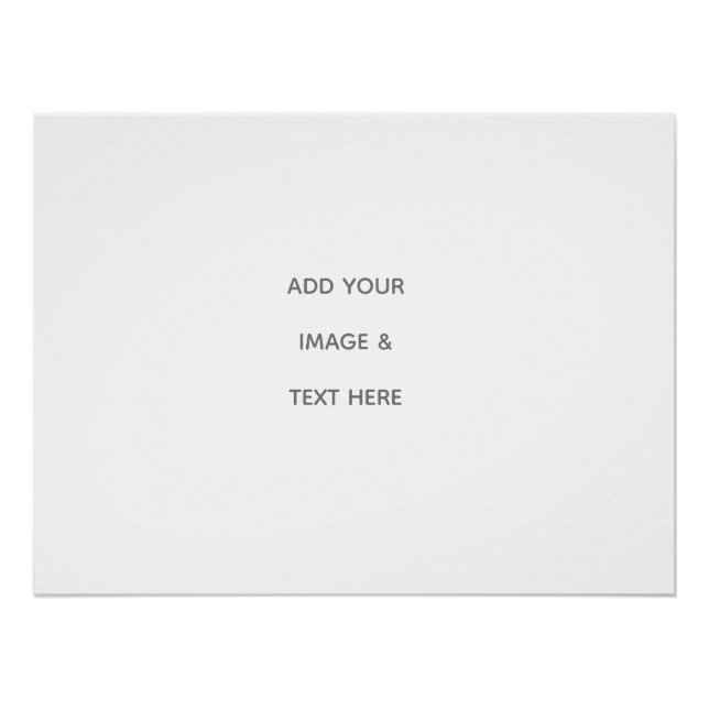 Create Your Own white  Poster (Front)