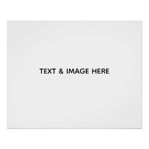 Create Your Own white Poster