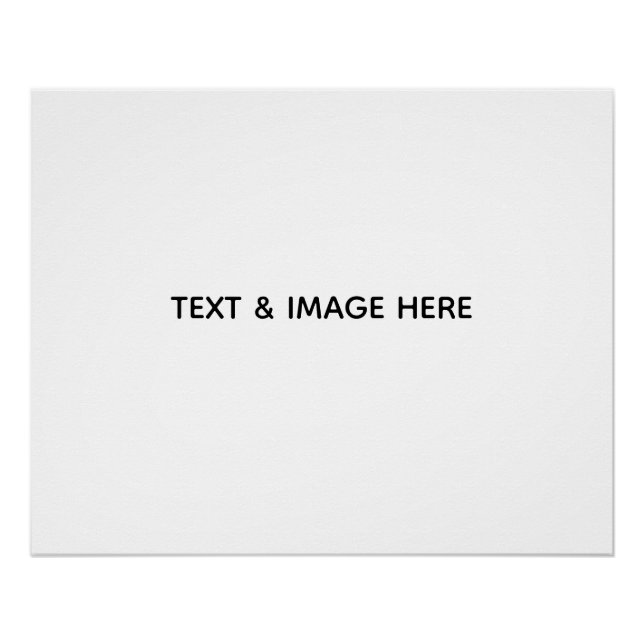 Create Your Own white Poster (Front)