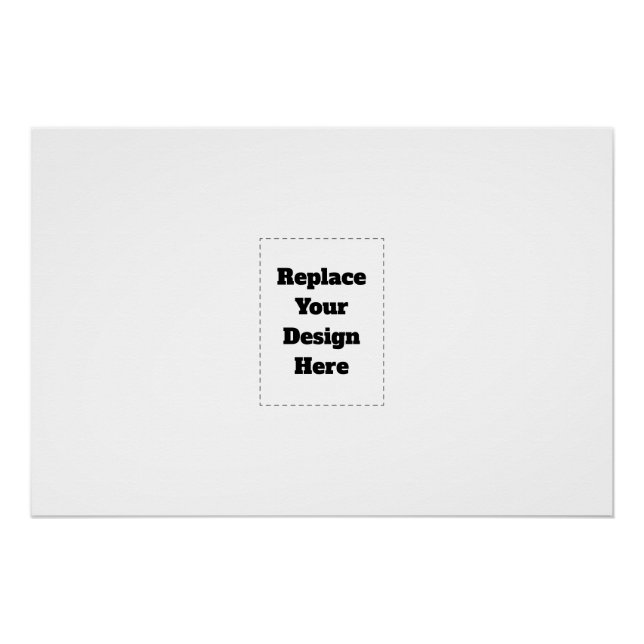 Create Your Own white  Poster (Front)