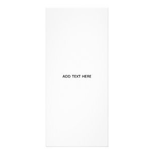 Create Your Own White Rack Card