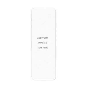 Create Your Own white  Return Address Label