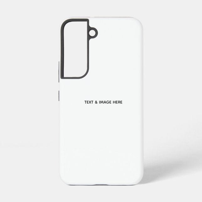 Create Your Own white Samsung Galaxy S22 Case (Back)