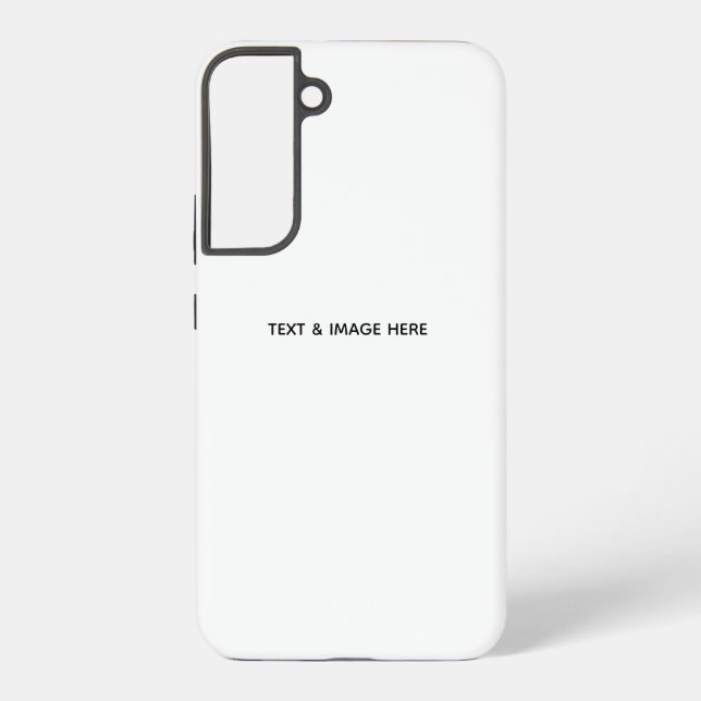 Create Your Own white Samsung Galaxy S22+ Case (Back)
