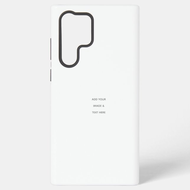 Create Your Own white  Samsung Galaxy S22 Ultra Case (Back)
