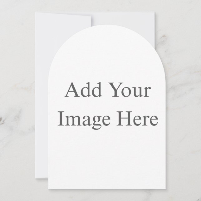 Create Your Own white  Save The Date (Front)