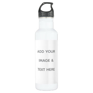 Create Your Own white  Save The Date 710 Ml Water Bottle