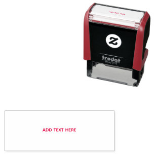 Create Your Own White Self-inking Stamp
