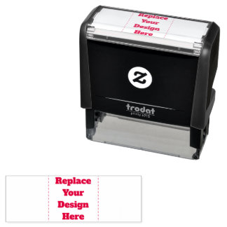 Create Your Own white Self-inking Stamp