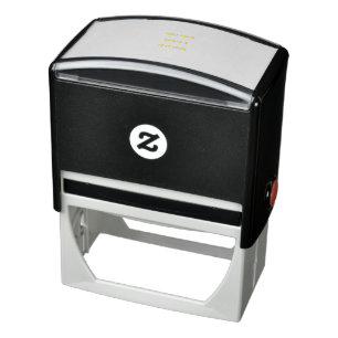 Create Your Own white  Self-inking Stamp