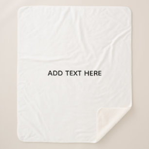 Create Your Own White Sherpa Blanket