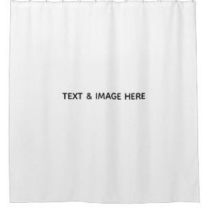 Create Your Own white Shower Curtain