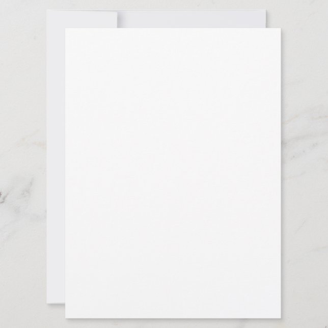 Create Your Own white simple Holiday Card (Front)