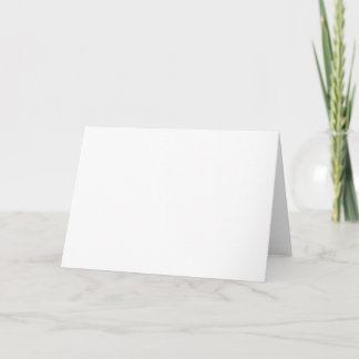 Create Your Own white simple Thank You Card