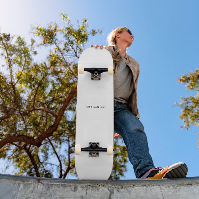 Create Your Own white Skateboard (Outdoor 1)