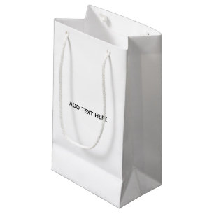 Create Your Own White Small Gift Bag