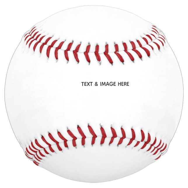 Create Your Own white Softball (Front)