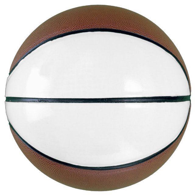 Create Your Own White Solid Custom Basketball (Front)