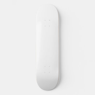Create Your Own White Solid Custom Skateboard