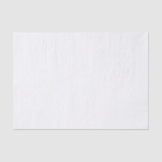 Create Your Own White Solid Custom Tissue Paper (Front)