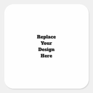 Create Your Own white  Square Sticker