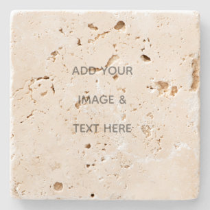 Create Your Own white Stone Coaster