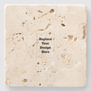 Create Your Own white Stone Coaster