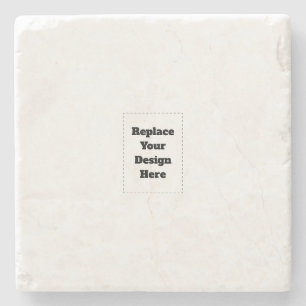 Create Your Own white Stone Coaster