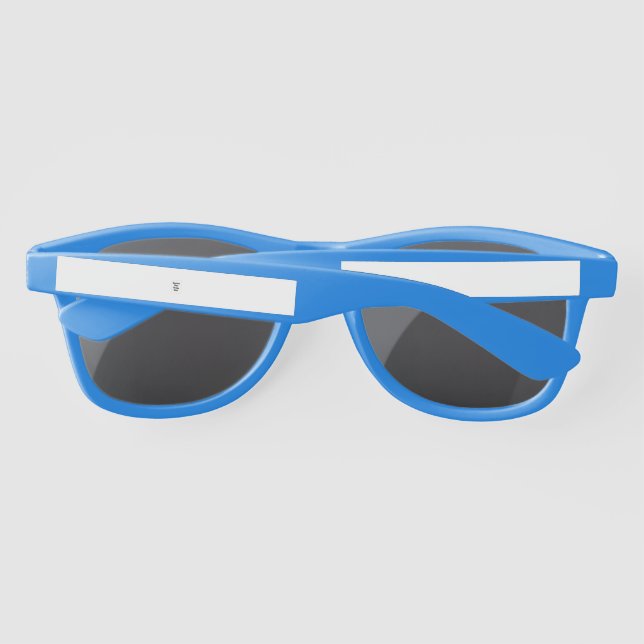 Create Your Own white  Sunglasses (Back)